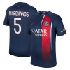 Original Fußballtrikot Paris Saint-Germain 2023-24 Marquinhos 5 Heimtrikot Für Herren